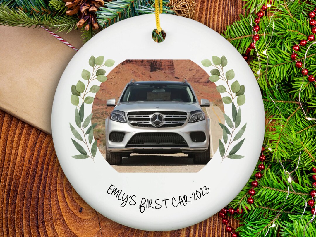My FIRST CAR ORNAMENT, Personalized New Car Ornament 2023, Christmas