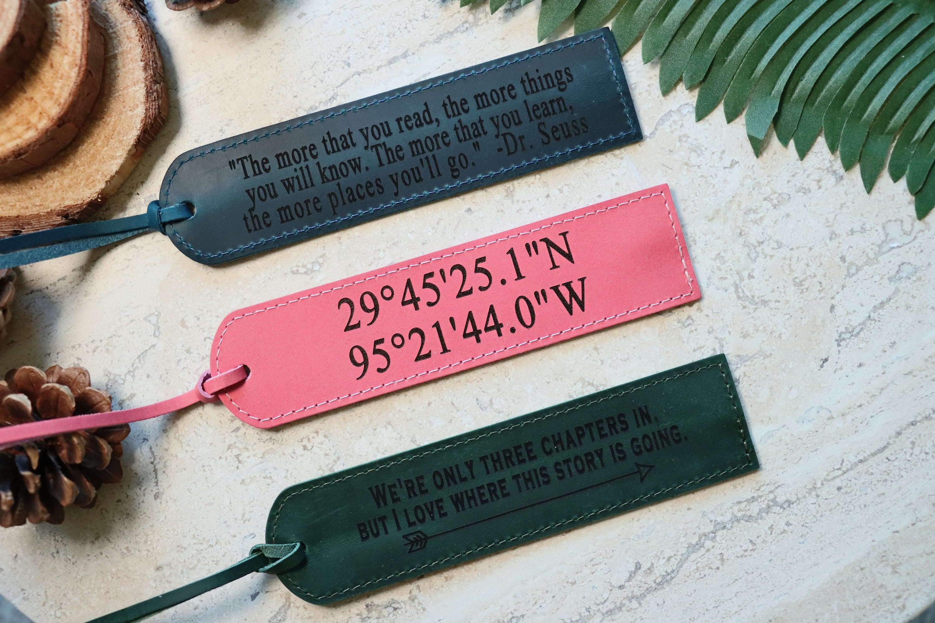 Personalized Leather Bookmark, Custom Bookmark, BOOKWORM GIFT, Gift for Her, Gift for Him, Teacher Gift, Book Lover