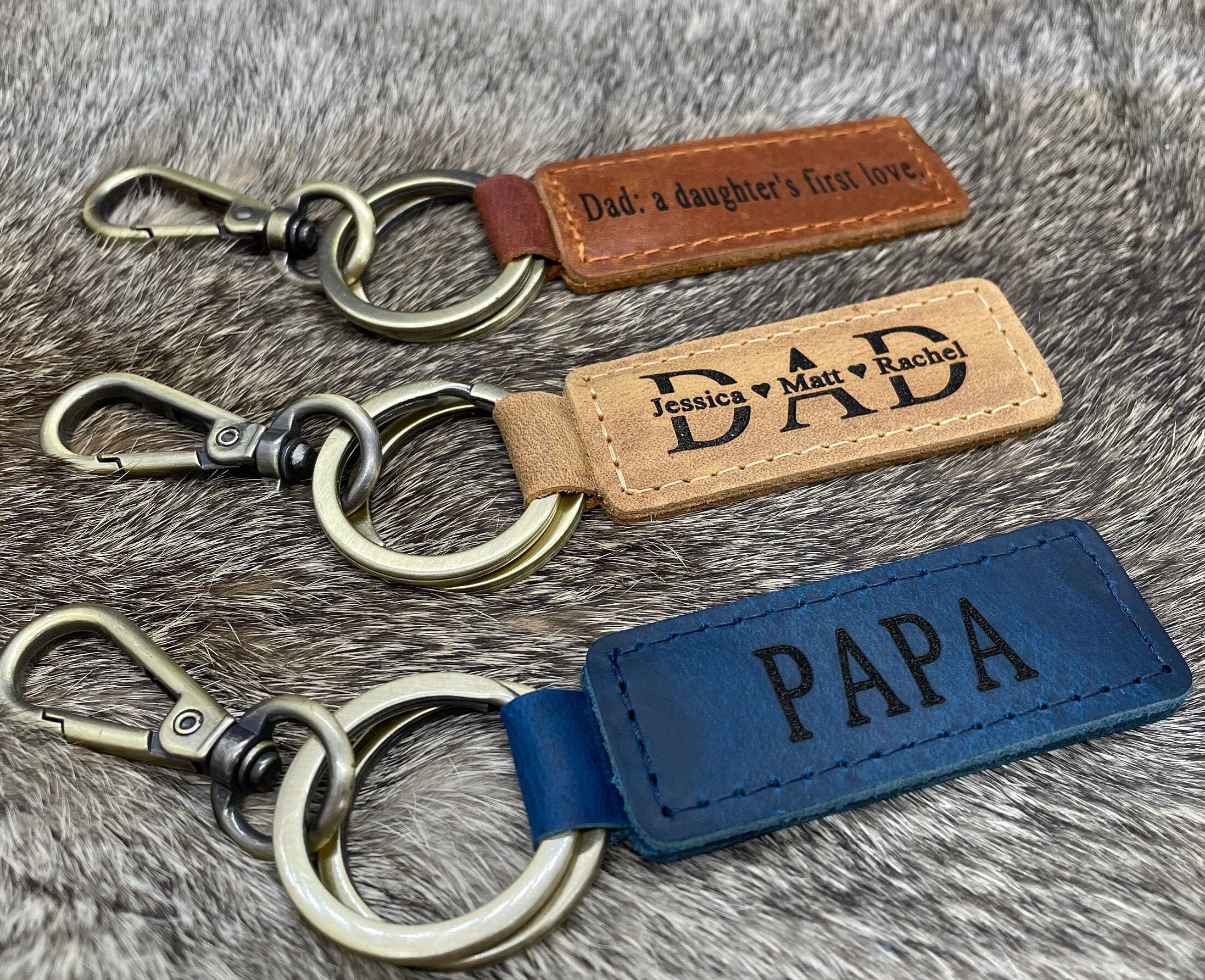 Papa keychain deals