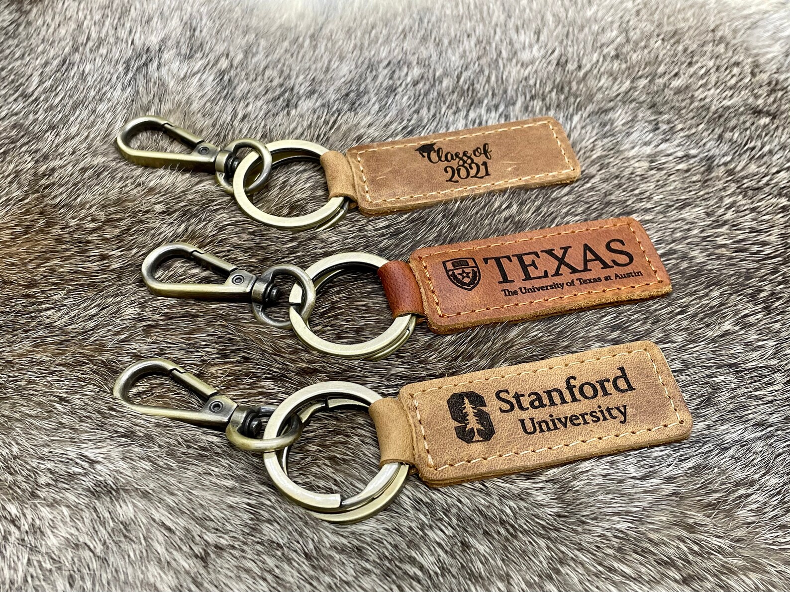 University Keychain College Collegiate Sport Team Key Fob Etsy