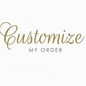 PERSONALIZAR/RUSH Mi PEDIDO Para hacer su pedido Personalizado o Rush Comuníquese con el propietario/Mike y luego seleccione las opciones, Cotización, Rush, etc.