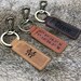 Personalized Leather Keychain, Customized Keychain, Custom Leather Key chain, coordinates key chain longitude latitude keychain, Best Gift