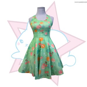 Download Ac Fruit Gingham Skater Dress Animal Crossing Etsy