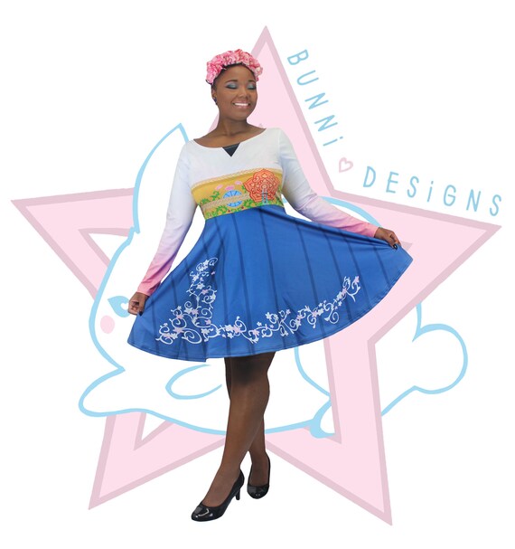 Yuna Final Fantasy X Long Sleeve Skater Dress Etsy