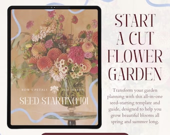 2026 Schnittblumen Gartenplaner: Canva Template (Digitaler Download)