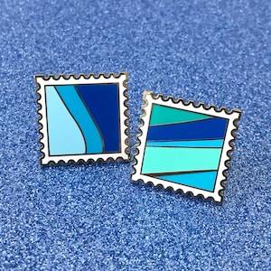 Stempel Pin 'Toothpaste & Blueberry Wall' - Emaille Pin