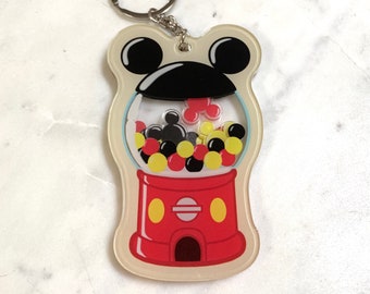 Mr. Mouse GUMBALL Shaker Keychain