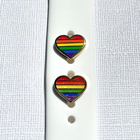 LGBTQ+ Heart 'Wristband Candy' Band Buttons