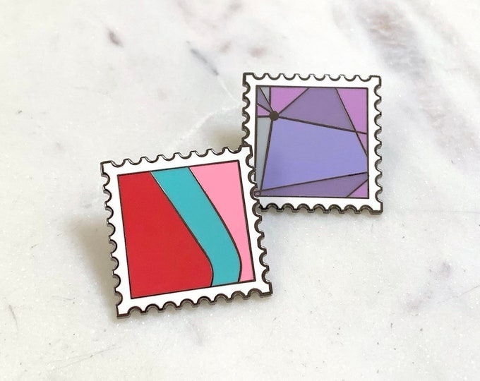 Bubblegum/Purple Wall Stamp Pin