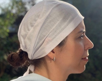 Basic Unisex Turban, Cotton Head cover, Kundalini White Turban