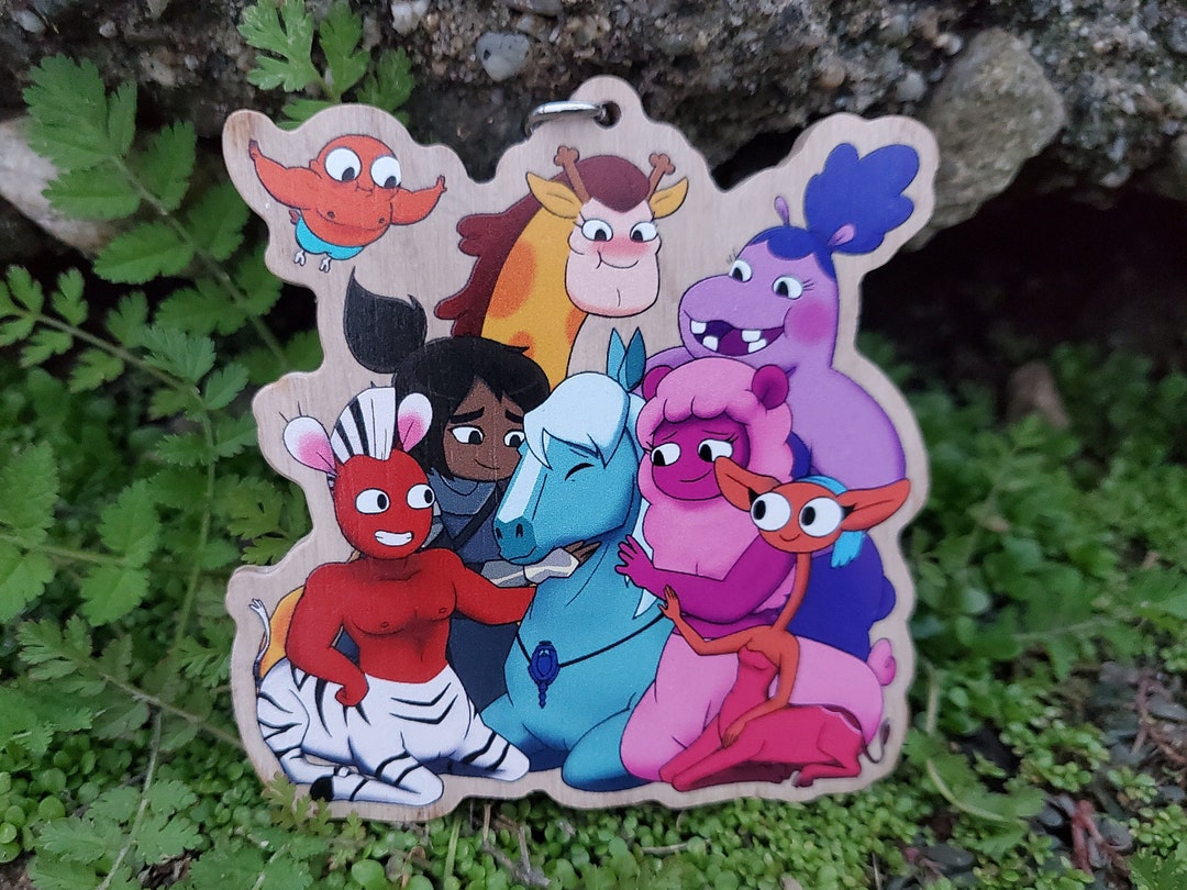 Centaurworld Double-sided Wooden Keychain - Etsy