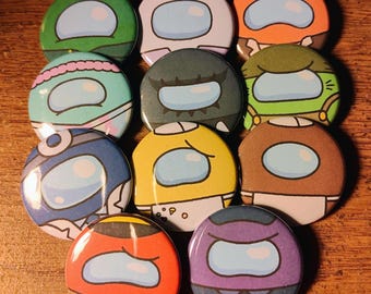 Przyciski Among Us 1,5"
