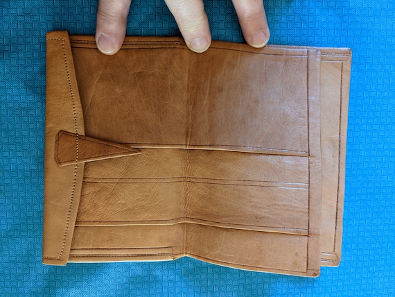 Vintage 1950s Hand Tooled Leather Moroccan Wallet - image 5