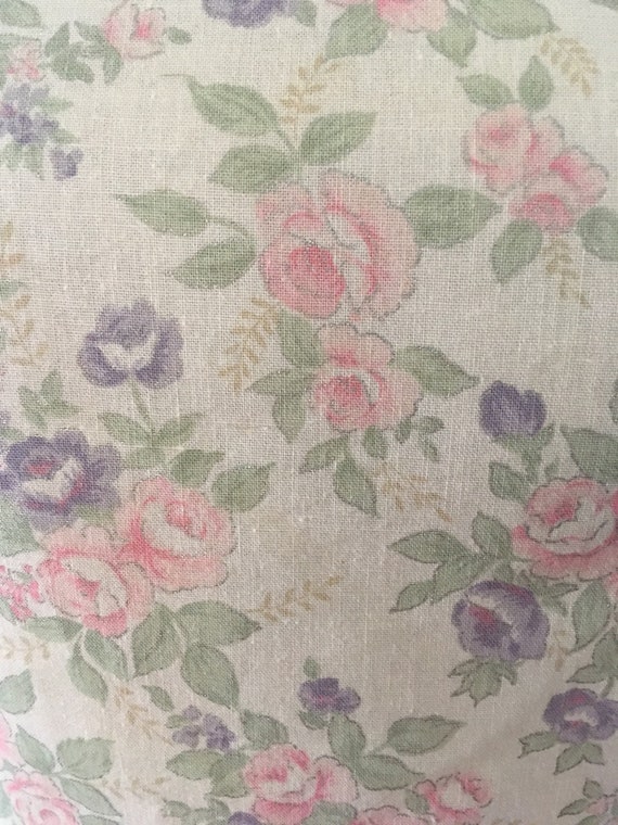 small or medium Handmade bloomers made from vintage upcycled rose floral cotton with vintage pale pink edging elastic at waist and legs
