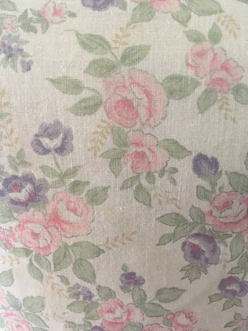 small or medium Handmade bloomers made from vintage upcycled rose floral cotton with vintage pale pink edging elastic at waist and legs