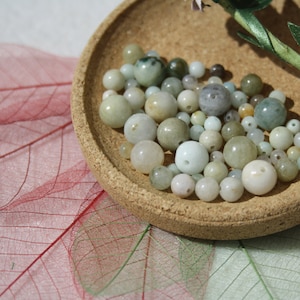 Natural JADE JADEITE beads, diameters 4 mm, 6 mm and 8 mm, creative hobbies & jewelry, DIY, semi-precious stones
