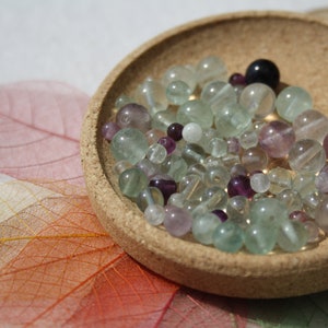 Pearls in true Natural FLUORITE, diameter 4 mm 6 mm and 8 mm, semi precious gemstone, ideal creative hobbies, DIY