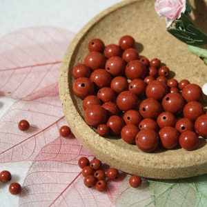 Natural RED JASPER beads, Diameters 4 mm, 6 mm and 8 mm, creative hobbies & jewelry, DIY, semi-precious stones