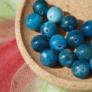 APATITE beads, 10 mm natural; Creative hobbies, large size semi-precious stones