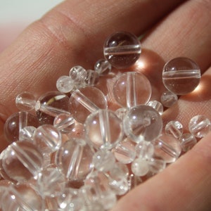 Perles de CRISTAL de ROCHE naturel, diamètres de 4 mm 6 mm et 8 mm, loisirs créatifs & bijouterie, DIY, pierres semi-précieuses image 5