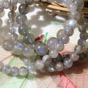 Natural LABRADORITE bracelet, 6 mm and 8 mm, AAA quality, semi-precious stone