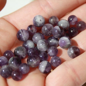 Natural AMETHYSTE CHEVRON pearls, diameters 6 mm and 8 mm, creative hobbies & jewelry, DIY, semi-precious stones image 2