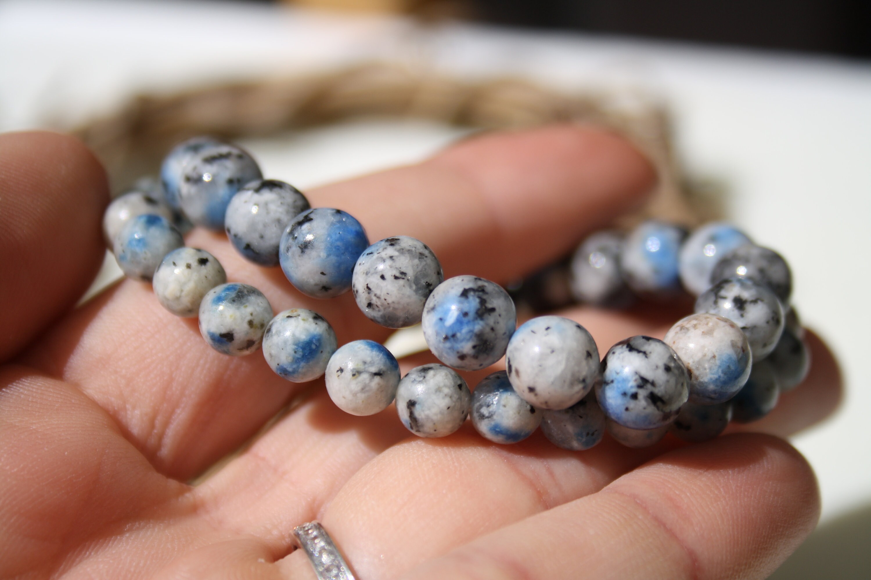 Natural K2 JASPER Bracelet, 6 Mm and 8 Mm, Semi Precious