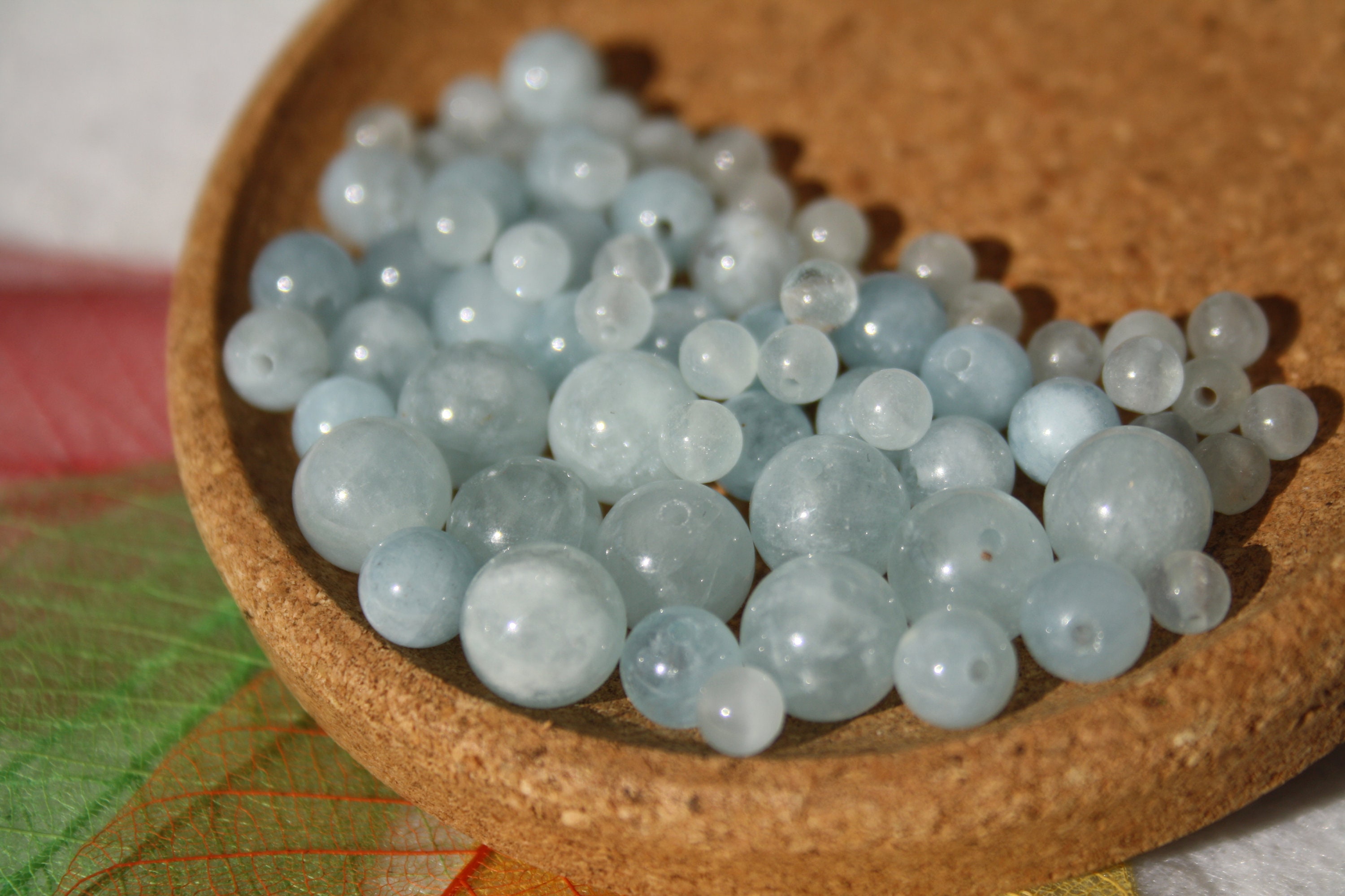Perles En Nacre Naturelle Forme Triangle – 10x8 Mm, Fil De 38 Cm, Couleur Vert D'eau – DIY Et Création De Bijoux
