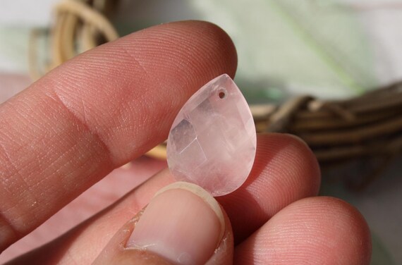 Cristallo Di Rocca Grünfluss, Ciondolo A Goccia A Goccia, Con Nastro Di Cotone Forato, Pietra, Flusso Verde Lebensquelle Plus - Foto 11