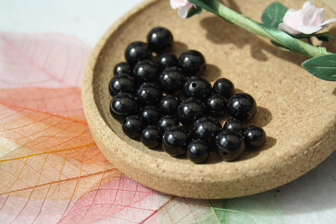 Lot De Perles à Broder Jais De Paris - 18g, Très Brillantes, Fond De Stock Occasion