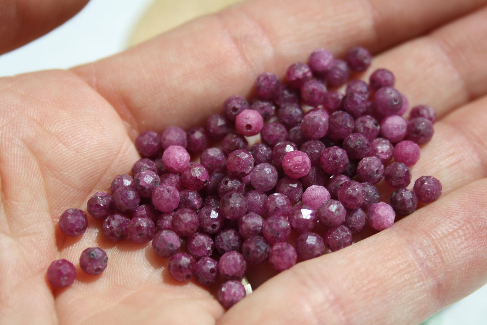 20 Perles Facettées Rubis AB - 8mm - Bohème - Preciosa - Neuf