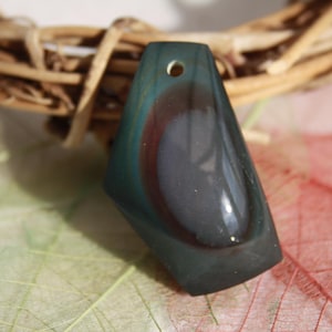 Natural CELESTIAL EYE OBSIDIAN Pendant, Rainbow Color; Semi-Precious Gemstone