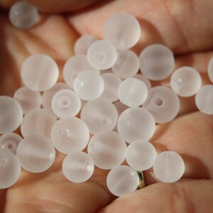 Perles de CRISTAL de ROCHE MAT, diamètres, 4, 6 mm et 8 mm, loisirs créatifs & bijouterie, diy, pierres semi-précieuses image 5