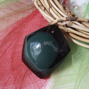 Natural CELESTIAL EYE OBSIDIAN Pendant, Blue and Green Color; Semi-Precious Gemstone