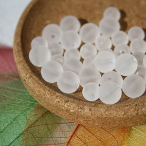 CRYSTAL pearls of ROCHE MAT, diameters, 4, 6 mm and 8 mm, creative hobbies & jewelry, diy, semi-precious stones image 1