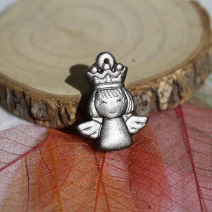 True Silver OBSIDIAN pendant, ANGE, Quality, semi-precious natural stone image 2