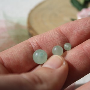 Perles en AVENTURINE VERTE, diamètres 4 mm 6 mm et 8 mm naturelles non teintées Idéal loisirs créatifs, pierres semi-précieuses image 3