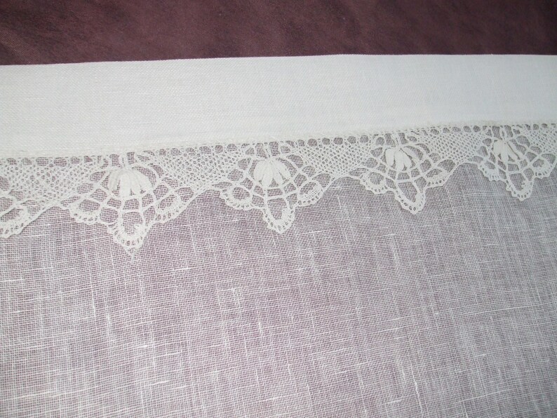 Rideaux Chez Moi En Lin Et Dentelle – Gris Foncé – 3m X 2m – Neuf Avec Petits Défauts