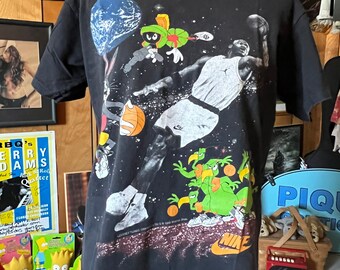 Vintage 90s Nike Air Michael Jordan Space Jam Single Stitch Vintage 90s Nike Air Michael Jordan Space Jam Single Stitch