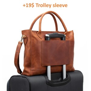 Womens laptop bag with luggage sleeve hot sale