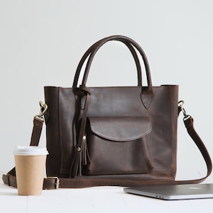 Women leather laptop bag Womens brown leather laptop bag, Leather messenger bag for women, leather womens messenger