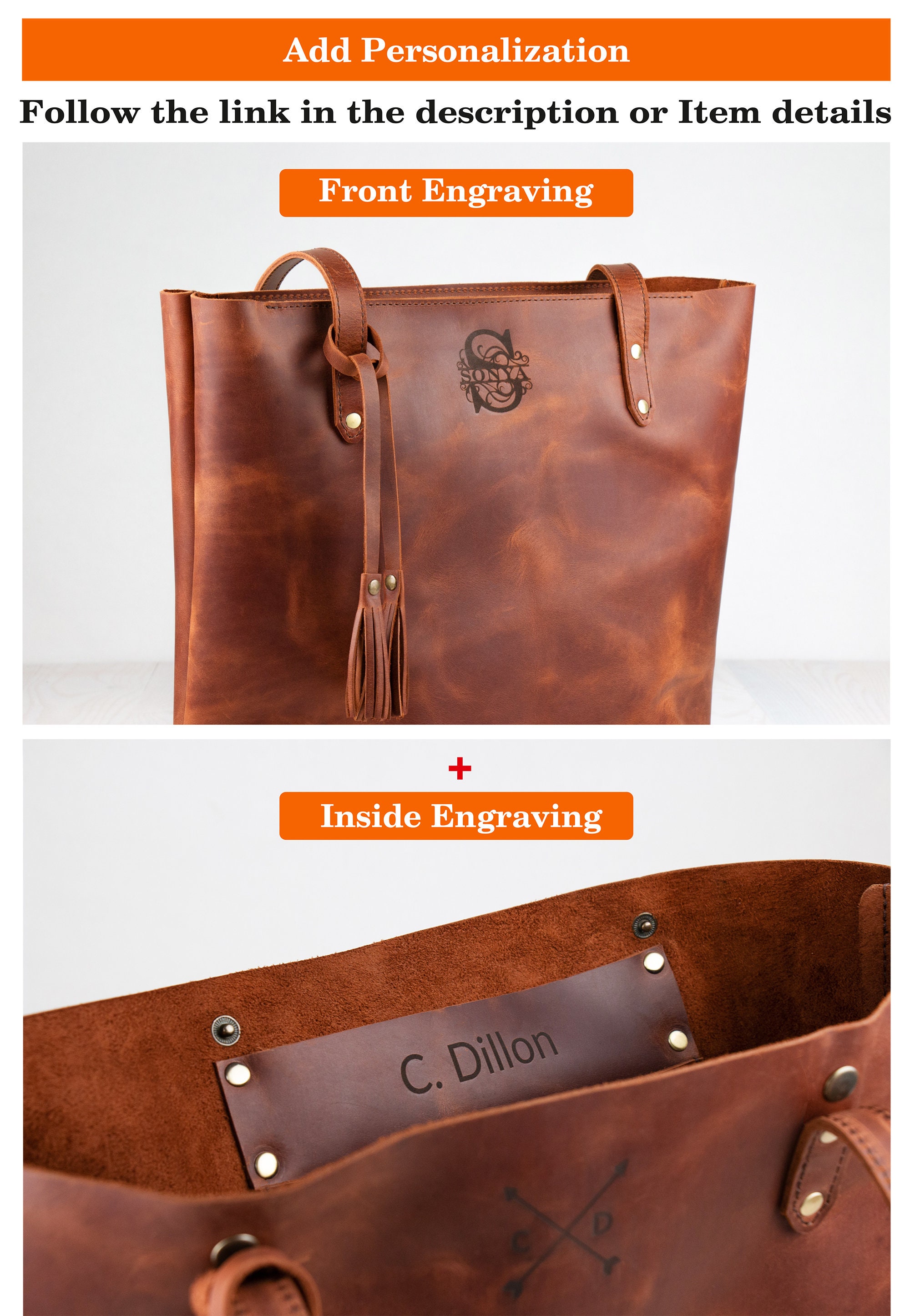 Leather Travel Tote With Trolley Sleeve Womens Leather Travel Etsy