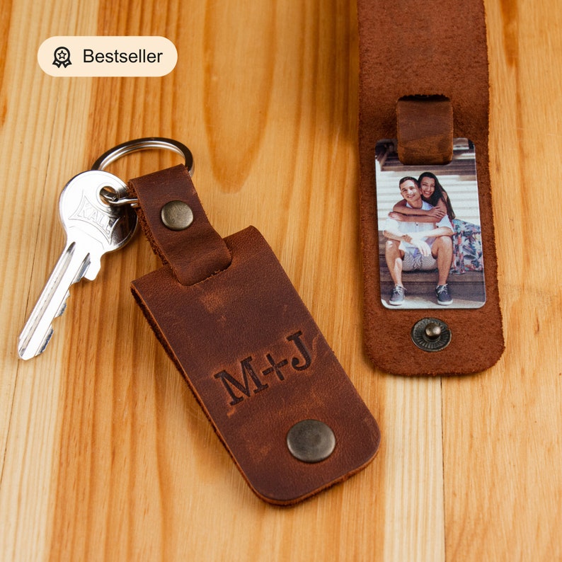 Picture keychain for boyfriend gift, Calendar keychain, personalized keychain Couples gift