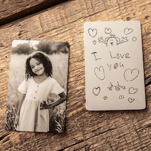 Dads Day Gifts - Gepersonaliseerde fotokaart portemonnee heren, Vaderdagcadeaus, metalen portemonnee fotokaart voor papa, fotokaart portemonnee voor papa, fotokaart portemonnee voor papa