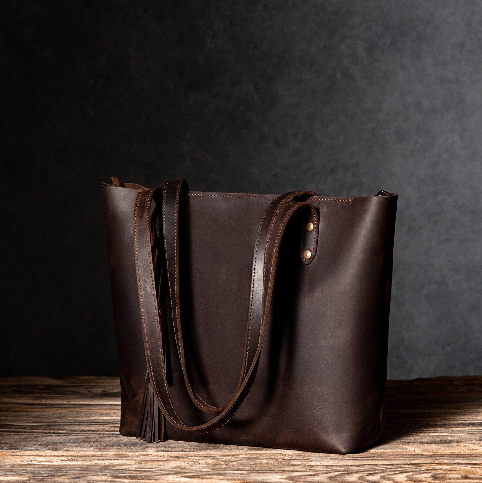 Womens leather travel bag Leather tote with luggage sleeve & Etsy