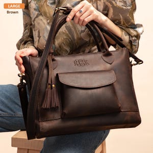 Sac pour ordinateur portable en cuir pour femme Sac pour ordinateur portable en cuir marron pour femme, sac messager en cuir pour femme, messager pour femme en cuir