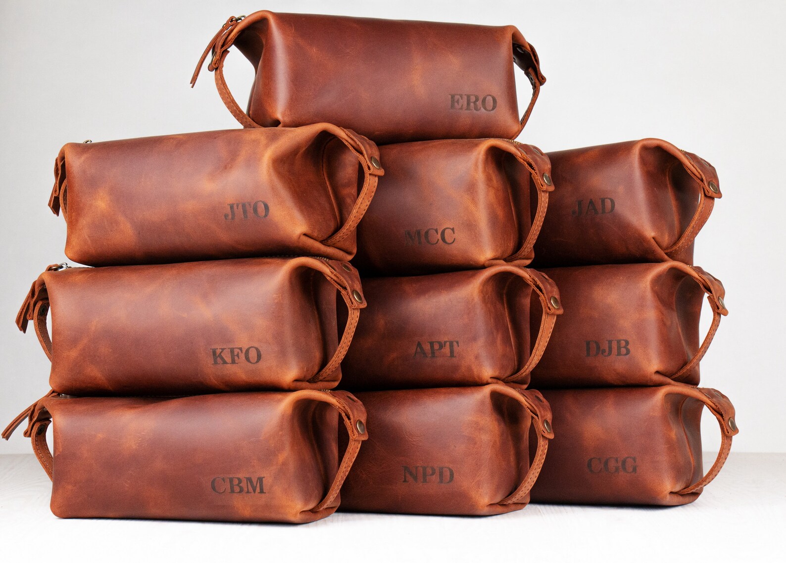 Mens leather shave bag leather shave kit for men mens Etsy