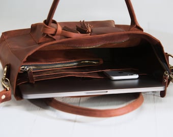 Womens leather laptop bag Clearance
