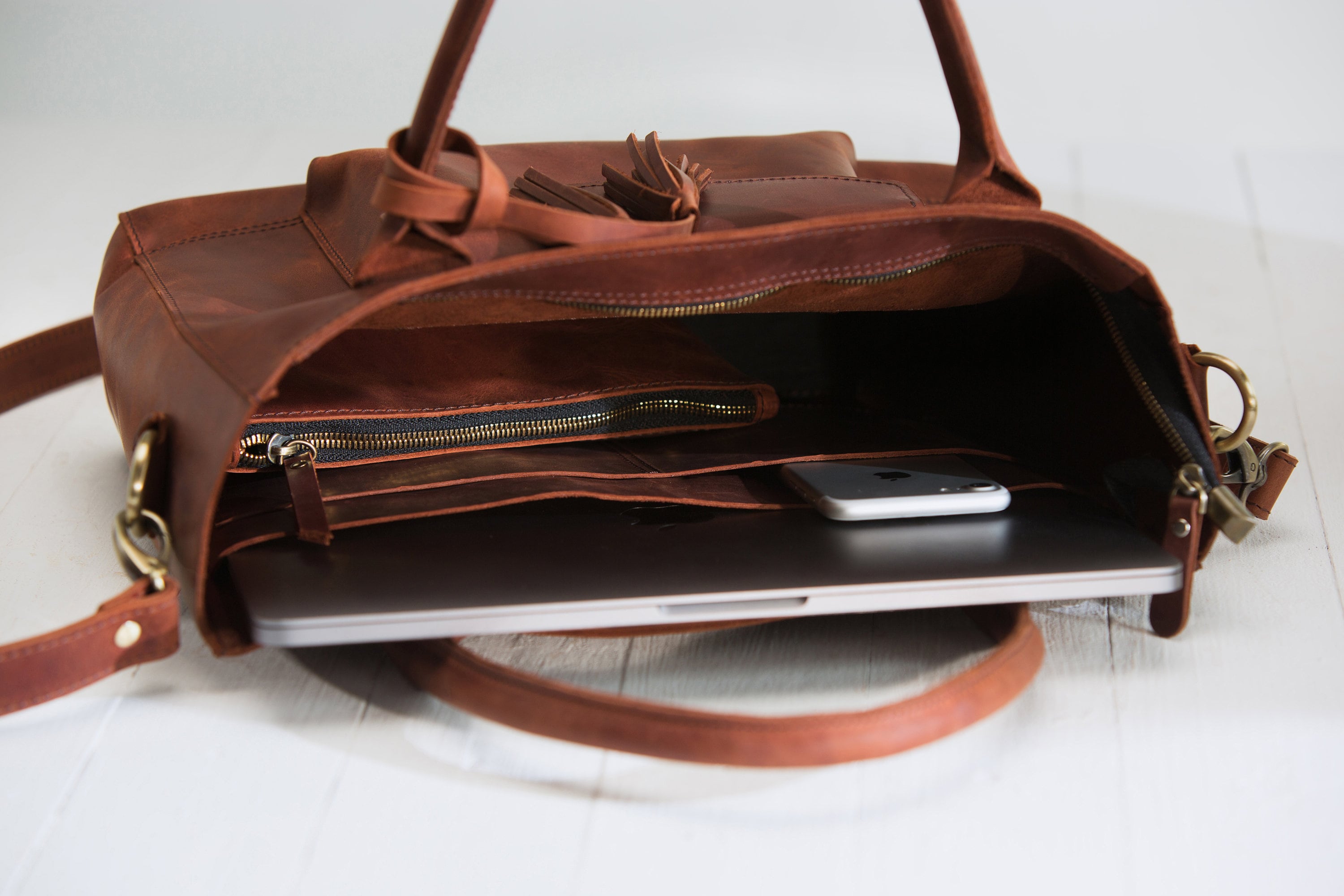 Personalized Leather Laptop Bag Personalized Woman Laptop Etsy Australia