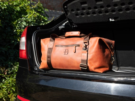 Leather Duffle Bag for Weekend Travel Tassen & portemonnees Bagage & Reizen Weekendtassen 
